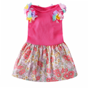 Flower Sleeve Dress Pink (Small)